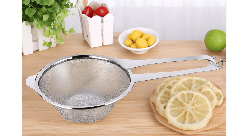 Multifunctional Stainless Steel Colander Sieve with Tongs